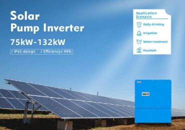 Inversor de bomba solar de 132 kW para riego de grandes extensiones de tierras agrícolas