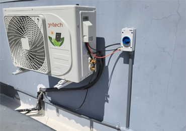 Caso de aire acondicionado solar BTU18000 en Puerto Rico