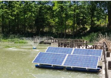 Sistema de aireación solar de 750 W en Hefei