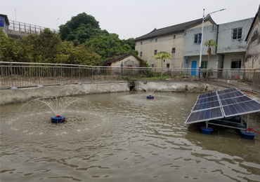 Sistema de aireación solar de 750 W en Shenzhen