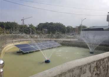 Sistema de aireación solar de 750 W en Shenzhen