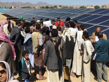 Sistema de bombeo solar de 100 kW en Yemen
