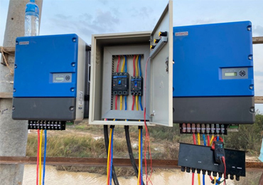 Sistema de bombeo solar de 37 kW en Camboya
