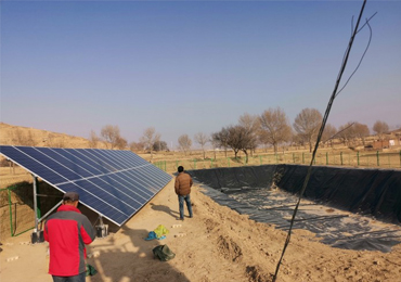 Sistema de bombeo solar de 5,5 kW y 15 kW en Shaanxi