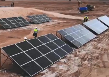 Sistema de bombeo solar de 30 kW en Argelia