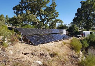 Sistema de bombeo solar de 1,1 kW y 1,5 kW en Portugal
