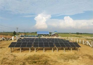Sistema de bombeo solar de 30 kW en Myanmar