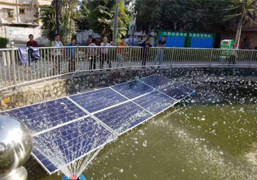 Sistema de aireación solar de 750 W en Shenzhen